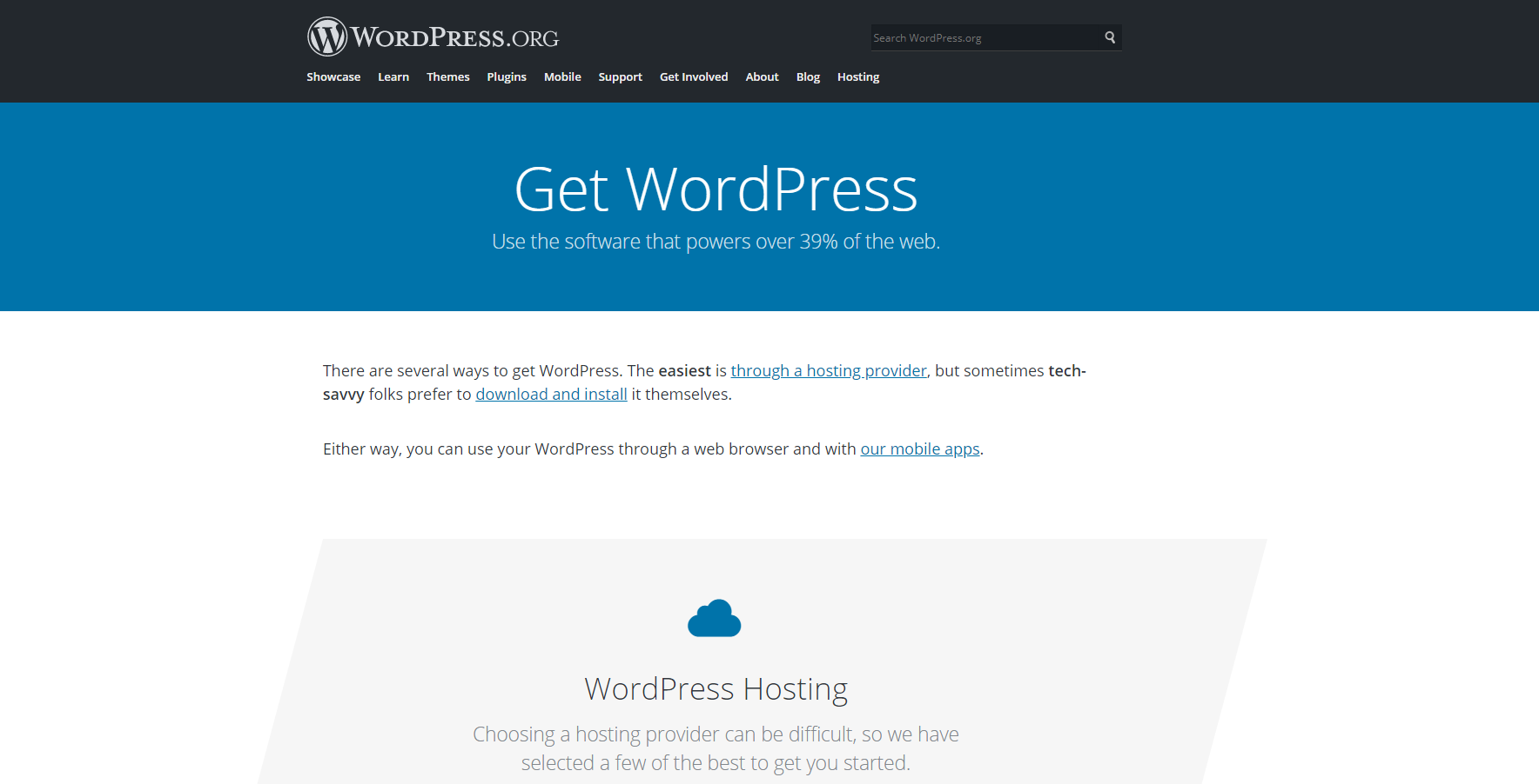 Wordpress.org - Top CMS Platforms
